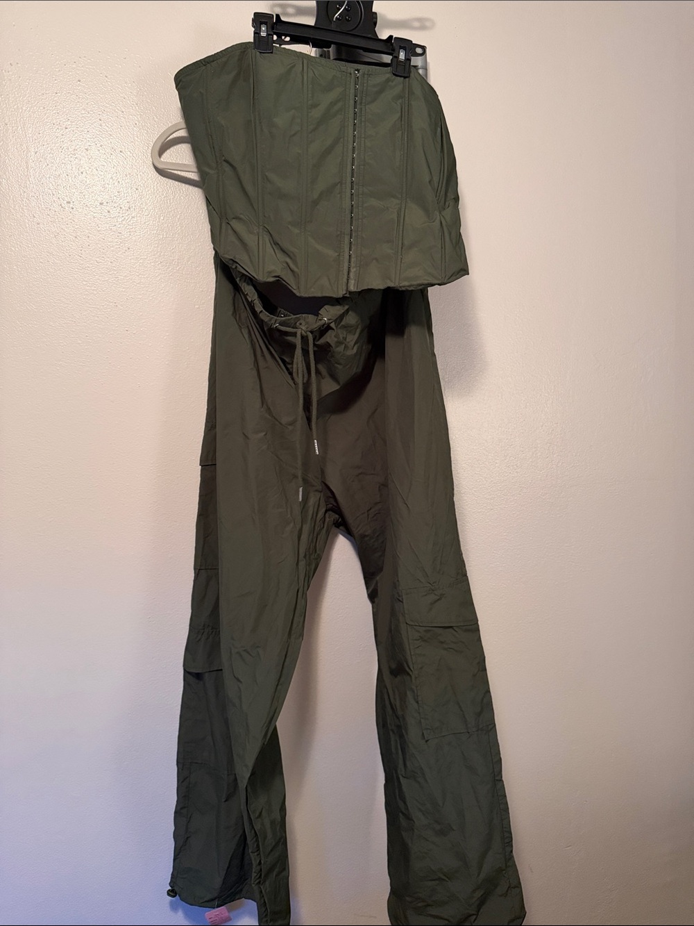 Strapless Olive Green set